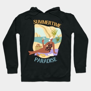 Summertime paradise fun vacation lover beach girl Hoodie